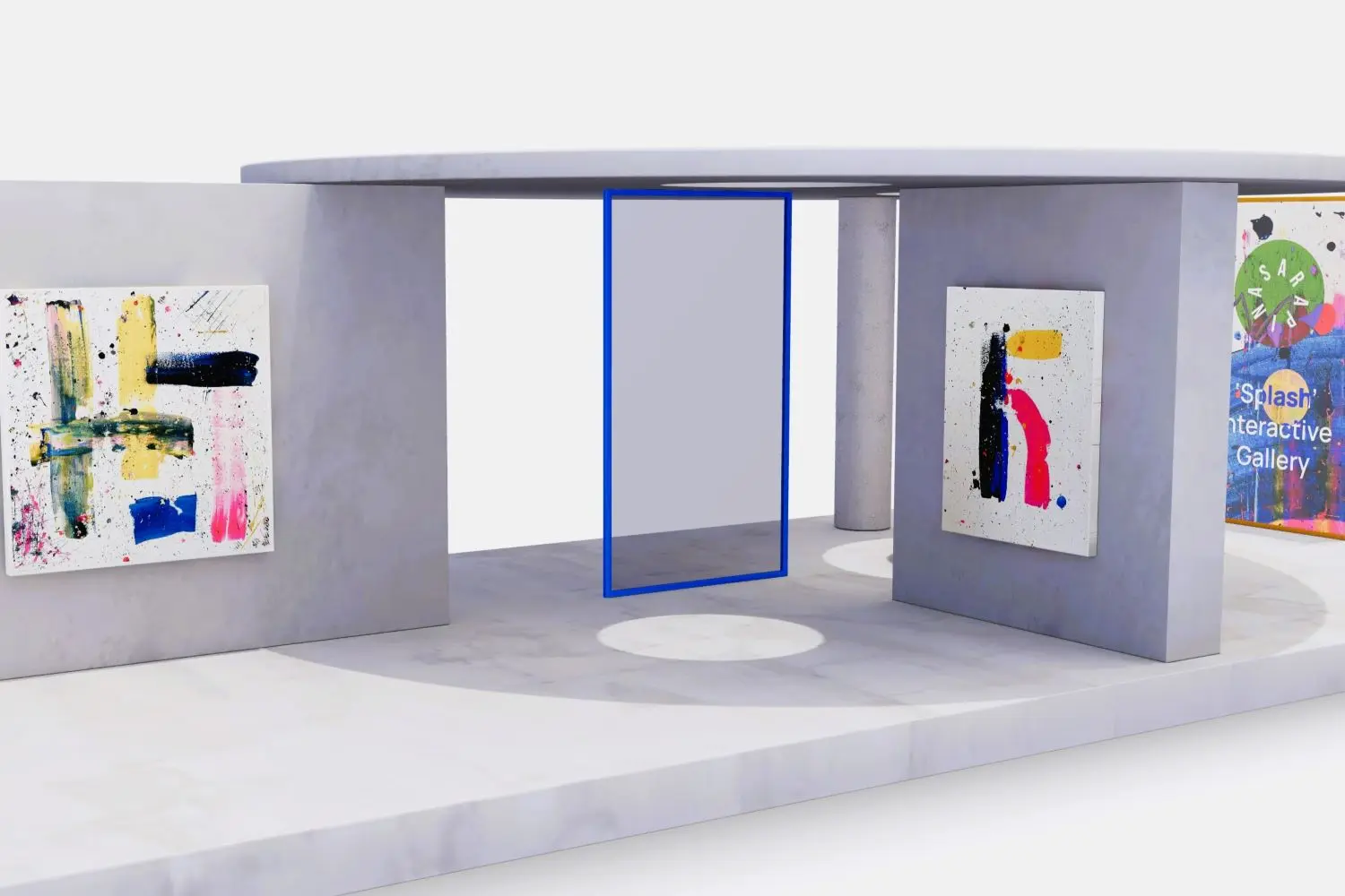 'Splash' - Interactive 3D Gallery Experience